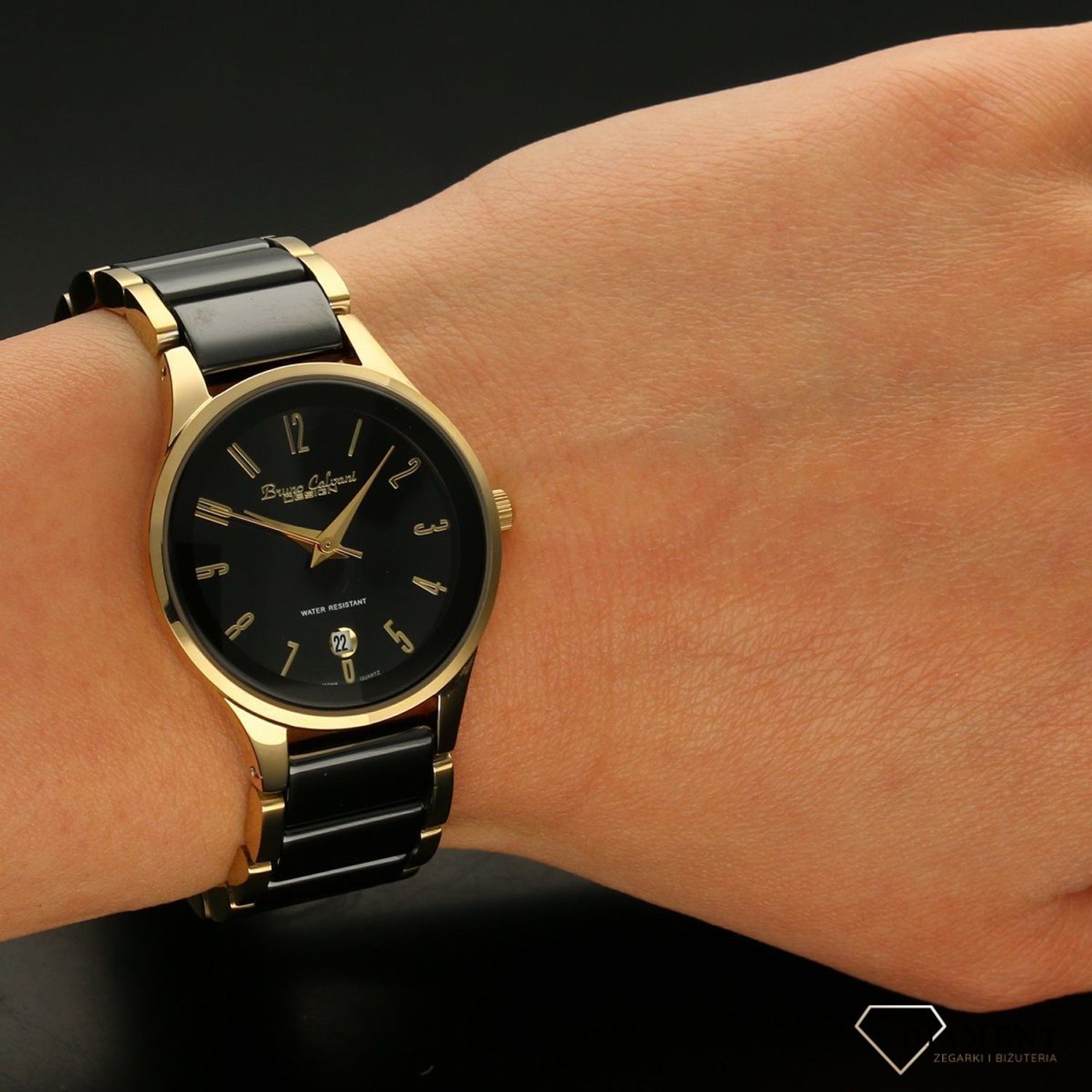 Zegarek damski Bruno Calvani BC922 złoto i czarny (2).jpg